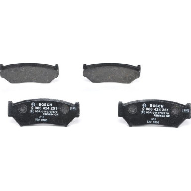 Bremsklötze | SUZUKI,CHEVROLET | 0 986 424 251