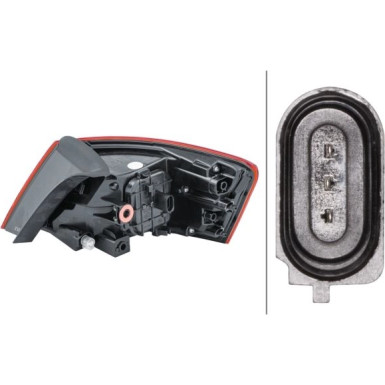 HECKLEUCHTE HELLA | AUDI A3 HB 12-20 | 2SD 012 833-031 HECKLEUCHTE HELLA | AUDI A3 HB 12-20 | 2SD 012 833-031