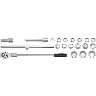 YT-1335 20-Tlg. Steckschlüsselsatz 3/4