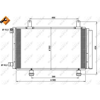 Kondensator, Klimaanlage EASY FIT 35782