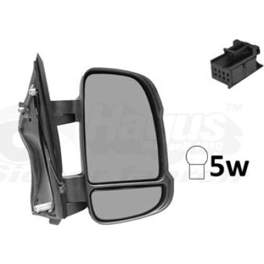 Außenspiegel Fiat Ducato / Boxer 2006- OE 735424397 HAGUS 1651808