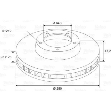 VALEO Bremsscheibe VALEO Bremsscheibe