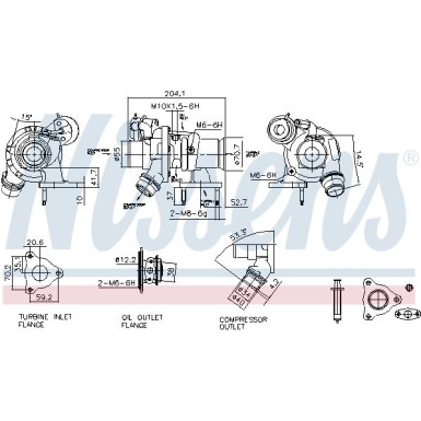Nissens Turbo | OPEL Astra 10 | 93444 Nissens Turbo | OPEL Astra 10 | 93444