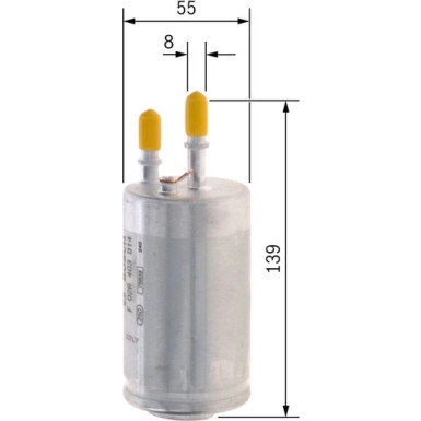 Kraftstofffilter | VOLVO V70,S80,V40,V60,S60,XC60,XC70 | F 026 403 014