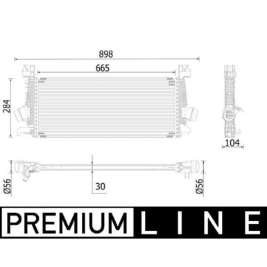 MAHLE Ladeluftkühler CI 515 000P BEHR Premium Line