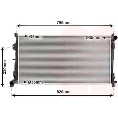 VAN WEZEL Kühler, Motorkühlung 07002092