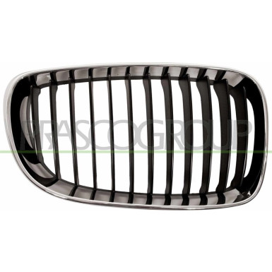KÜHLERGRILL R SCHWARZ/CHROM PQ BMW 1ER E81/82/87/88 5,07-5,11 PremiumCertified 1711,410,2