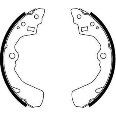 87 461 006 Bremsbacken | SUZUKI Alto,Baleno,Swift 89 | GS8549