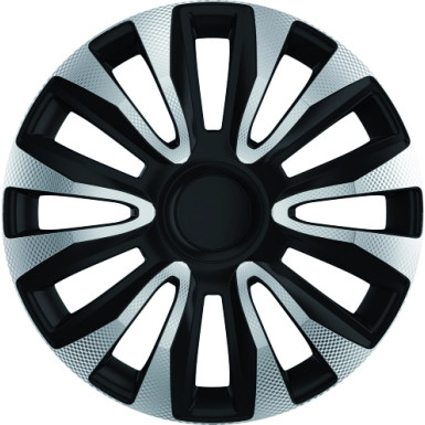 Radzierblenden ABS 15 Zoll | Avalone Carbon silver/black | AC15