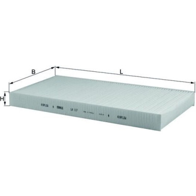 MAHLE Filter, Innenraumluft LA 117