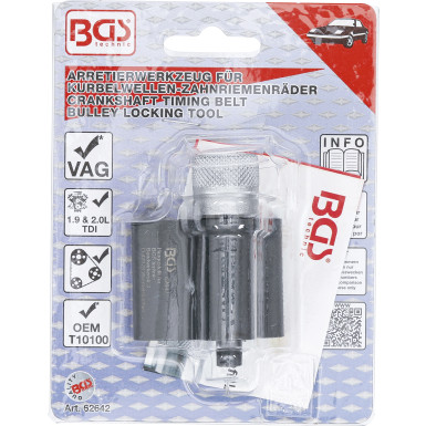 BGS Arretierwerkzeug für Kurbelwellen-Zahnriemenräder | für VAG | 62642