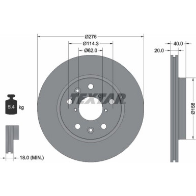 Bremsscheibe P.Suzuki Swift 05- 1,6 | 92204703