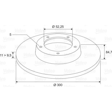 VALEO Bremsscheibe 197310