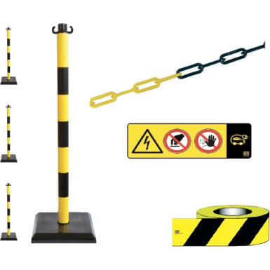 Absperrungen 7 tlg | HVG-Set Absperrungen
