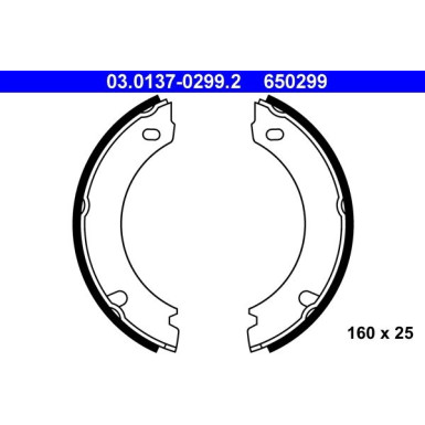 BREMSBACKENSATZ, FESTSTELLBREMSE | 03.0137-0299.2 BREMSBACKENSATZ, FESTSTELLBREMSE | 03.0137-0299.2
