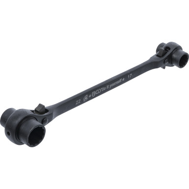 BGS Gerüstbauer-Knarre 4-in-1 SW 14 - 17 - 19 - 22 mm BGS Do it yourself 6843