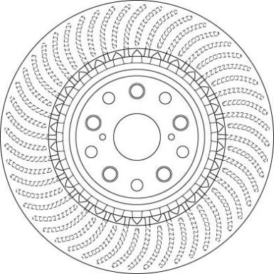 82 481 152 Bremsscheibe VA re LEXUS LS 06 TRW SINGLE DF6488S
