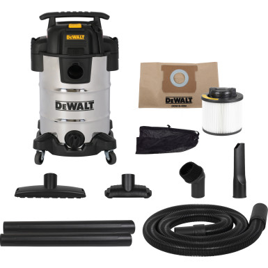 DXV30SAPTA DeWalt Nass-/Trockensauger Edelstahl 30L PTA