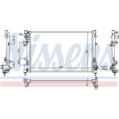 Wasserkühler PKW | FIAT 500 1.4-16V US 11 | 617859