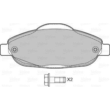 VALEO Bremsbeläge 598927