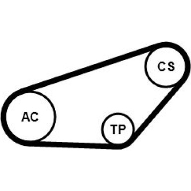 CONTINENTAL CTAM Keilrippenriemensatz 4PK841K1