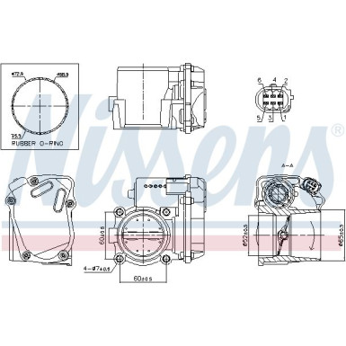 NISSENS Drosselklappenstutzen 955058 FIRST FIT