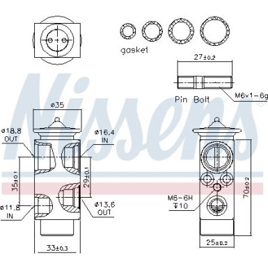 Expansionsventil Mercedes A-Klasse W169 04 FIRST FIT 999234