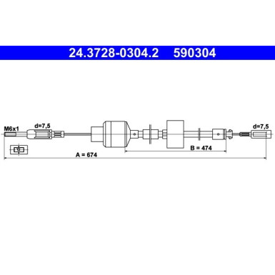 ATE Kupplungsseil ATE Kupplungsseil