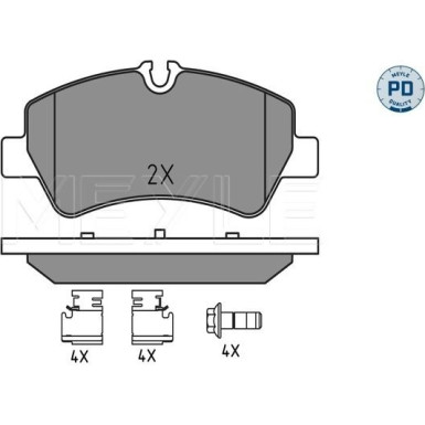 Bremsbelagsatz, Scheibenbremse | 025 256 0418/PD