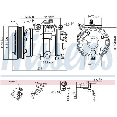 Kompressor PKW Honda Odyssey III US 3.5i V6 05 FIRST FIT 890882