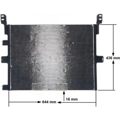 MAHLE Kondensator, Klimaanlage | AC 673 000S
