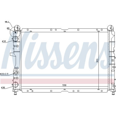 Wasserkühler PKW | ALFA 155,FIAT Tempra,Tipo m.Klima | 61847