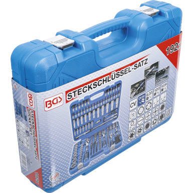 BGS Steckschlüssel-Satz Zwölfkant | Antrieb 6,3 mm (1/4"""") / 10 mm (3/8"""") / 12,5 mm (1/2"""") | 192-tlg | 2286
