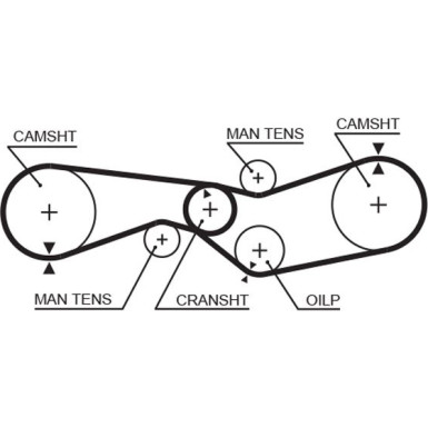 GATES Zahnriemen GATES Zahnriemen