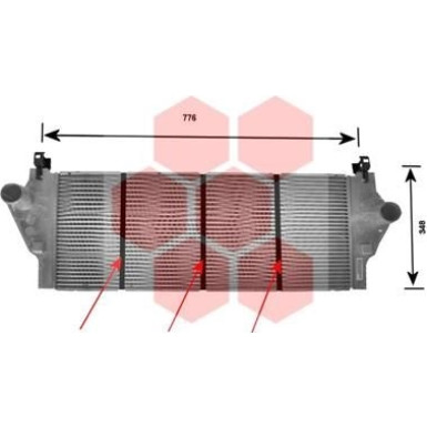 VAN WEZEL Ladeluftkühler 43004295 VAN WEZEL Ladeluftkühler 43004295