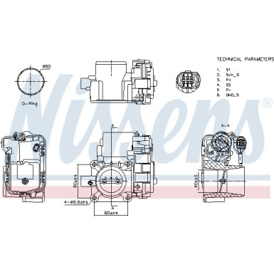 NISSENS Drosselklappenstutzen 955090 FIRST FIT