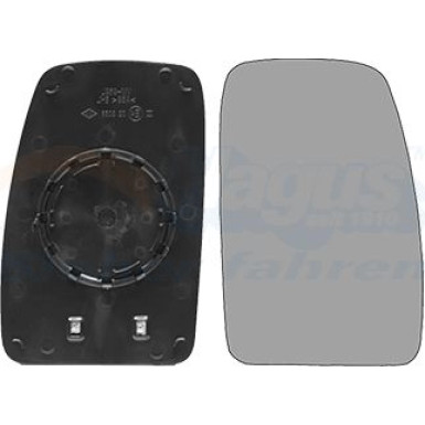 Spiegelglas, Außenspiegel Renault Master /Op.Movano 2004- OE 4405075 HAGUS 4387838