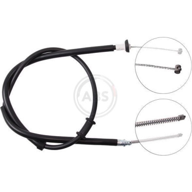 A.B.S. Handbremsseil Seilzug Festellbremse K16638 A.B.S. Handbremsseil Seilzug Festellbremse K16638