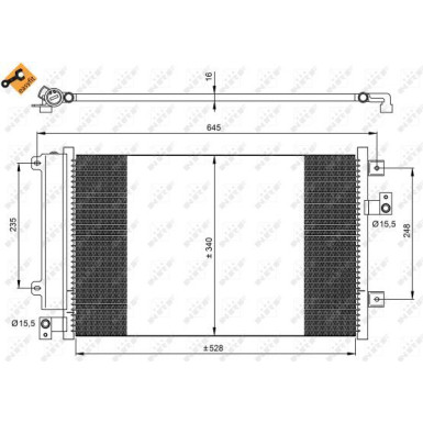 NRF Klimaanlagenkühler 35942 EASY FIT