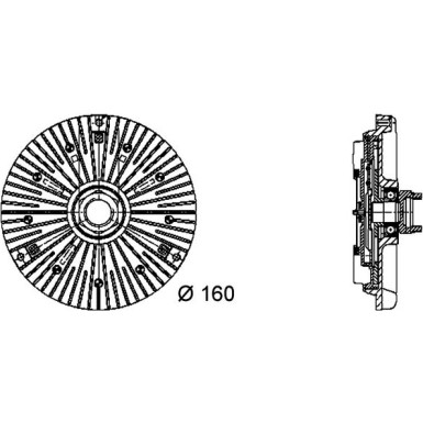 MAHLE Kupplung, Kühlerlüfter CFC 48 000P MAHLE Kupplung, Kühlerlüfter CFC 48 000P