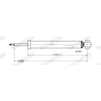 MONROE ORIGINAL HA li/re | CITROEN C4,OPEL,PEUGEOT 20 | G1441
