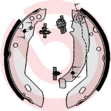 Bremsbackensatz HA CITROEN Xsara PEUGEOT 205 97-05 ESSENTIAL LINE S 61 512