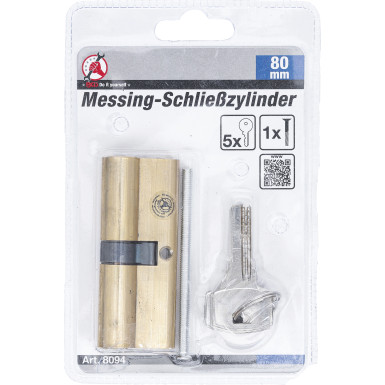 BGS Messing-Schließzylinder 80 mm BGS Do it yourself 8094