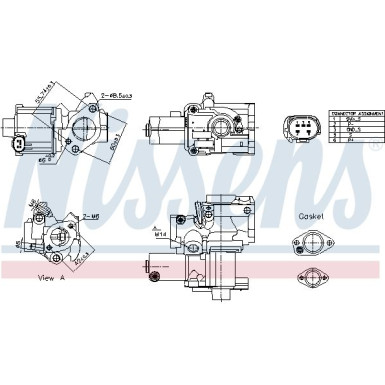 NISSENS AGR-Ventil 98199 NISSENS AGR-Ventil 98199