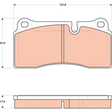 Bremsklötze HA | AUDI R8,Q7 6.0TDI 07 | GDB1816