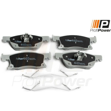 PROFIPOWER Bremsbelagsatz, Scheibenbremse 1B1236