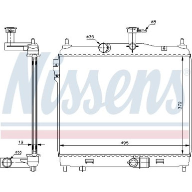 Wasserkühler PKW | HYUNDAI GETZ 1,5 D 05 | 67512