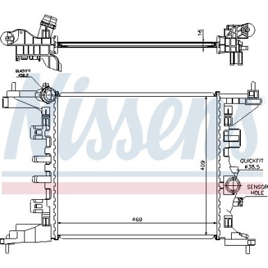 Wasserkühler PKW | OPEL MERIVA B 10- 1.4 I 16V | 630734