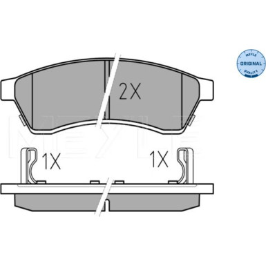 Bremsbelagsatz Chevrolet T. Epica 06- Mit Sensor | 025 247 4414/W