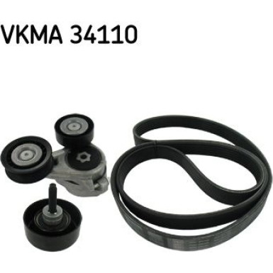 SKF Keilrippenriemensatz VKMA 34110